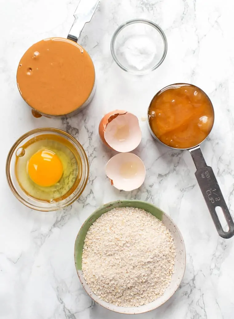 Ingredients for Peanut Butter Honey Cookies