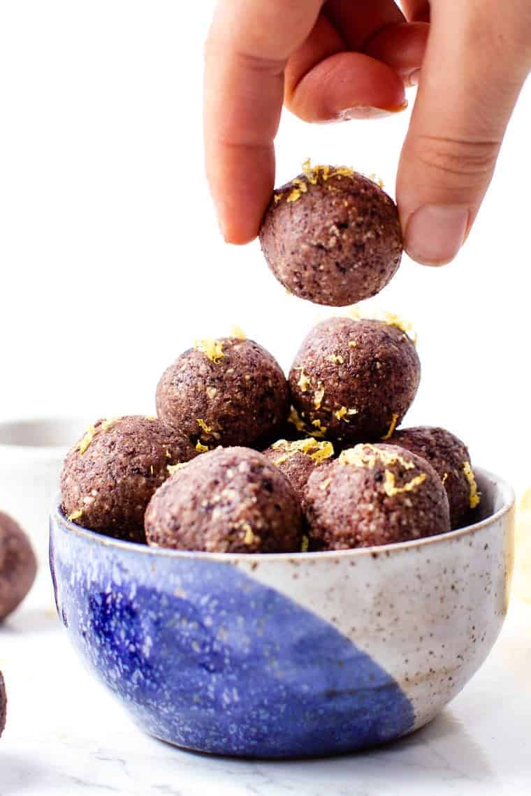 Lemon Protein Balls, Vegan, Paleo