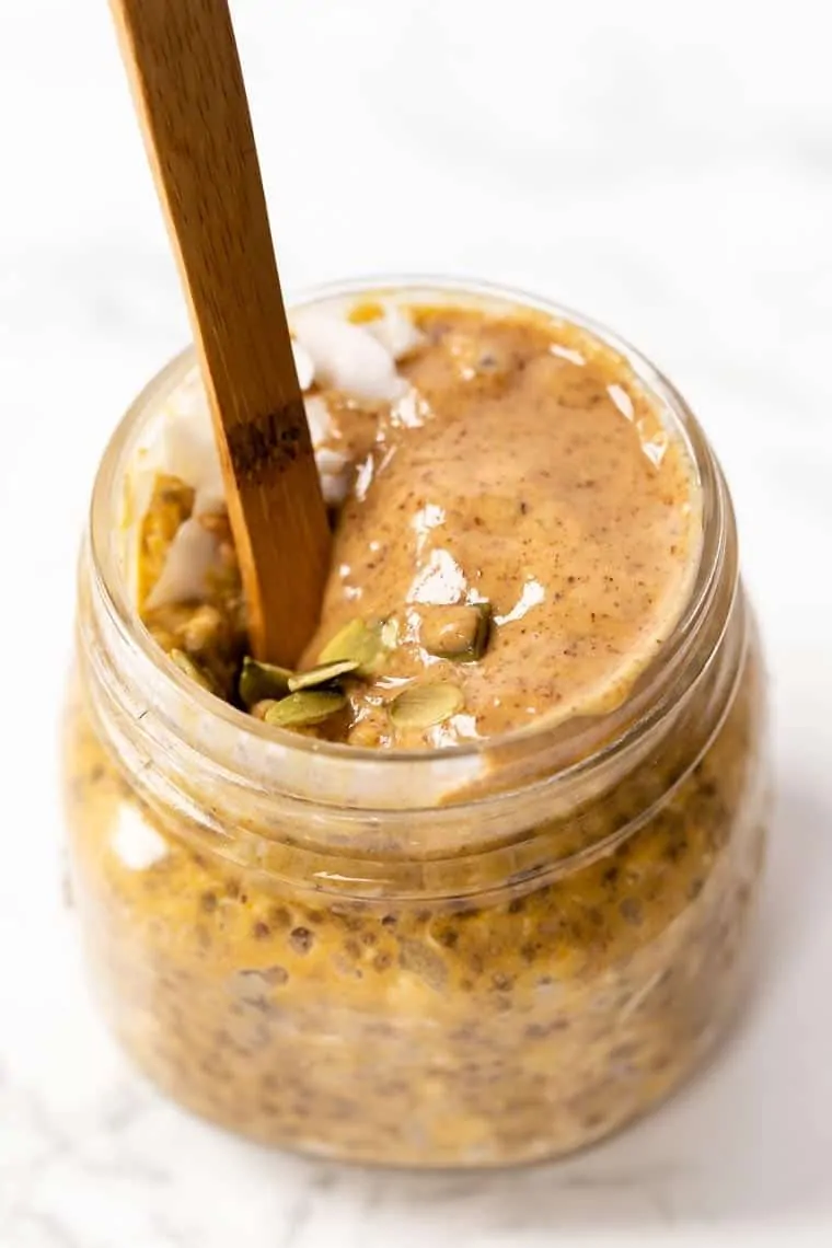 Pumpkin Pie Quinoa Overnight Oats Recipe