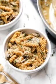 Vegan Mushroom Stroganoff Pasta