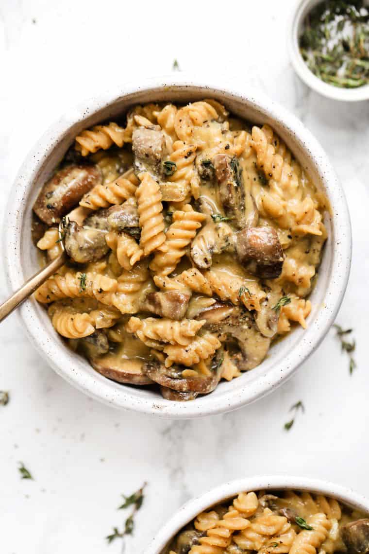 Healthy Mushroom Stroganoff