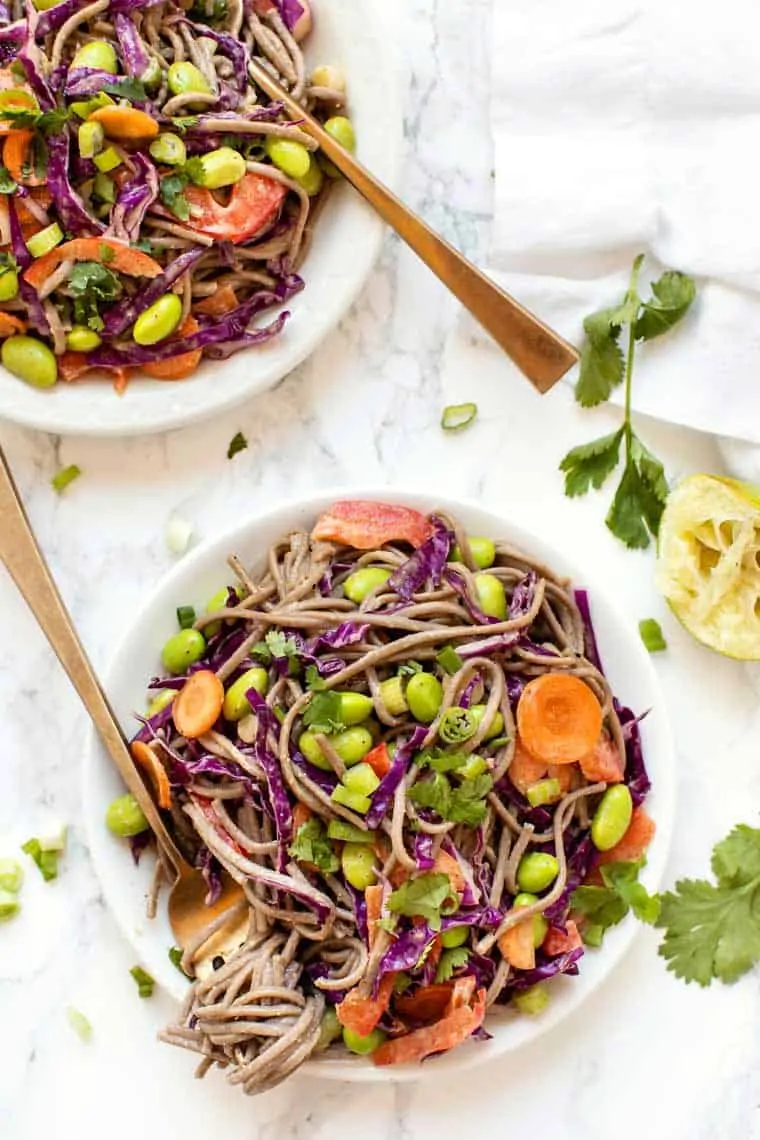 Easy Vegetable Soba Noodle Salad