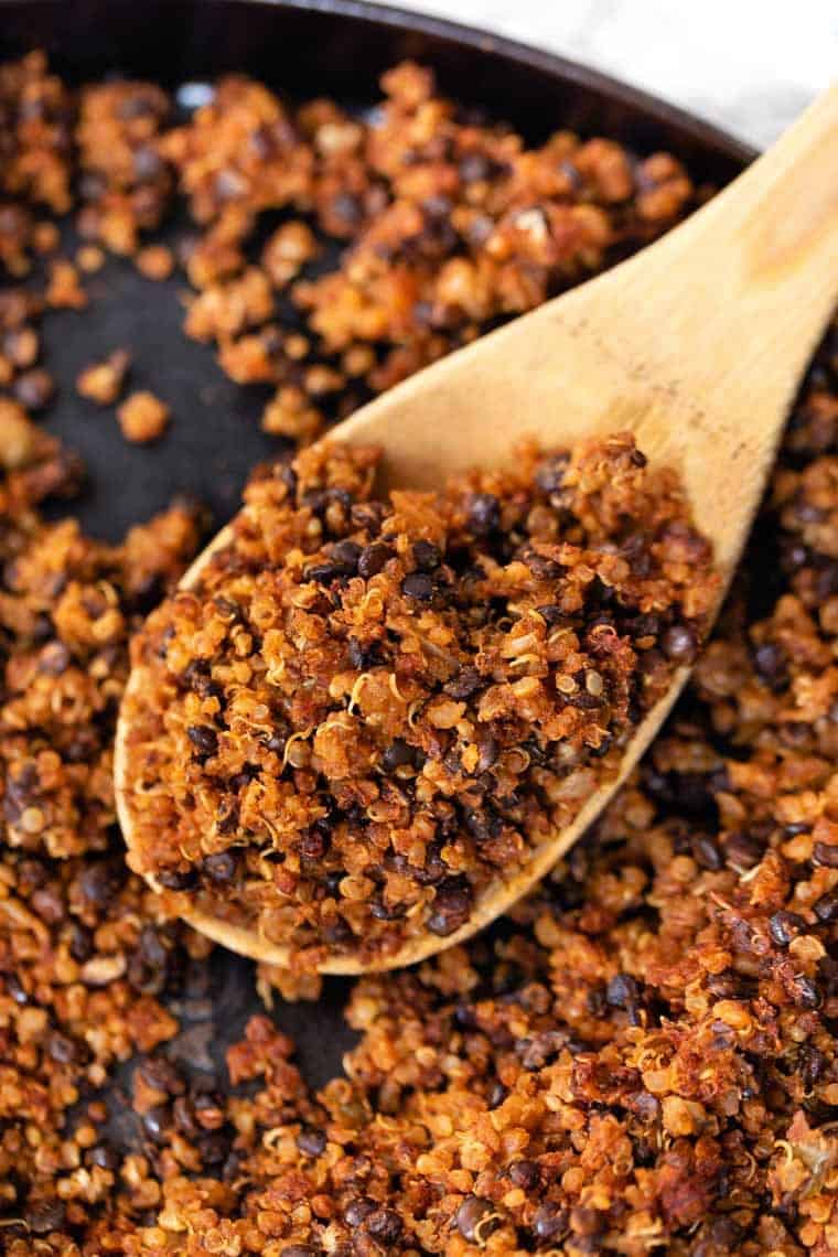 Vegan Quinoa & Lentil Taco Meat Simply Quinoa