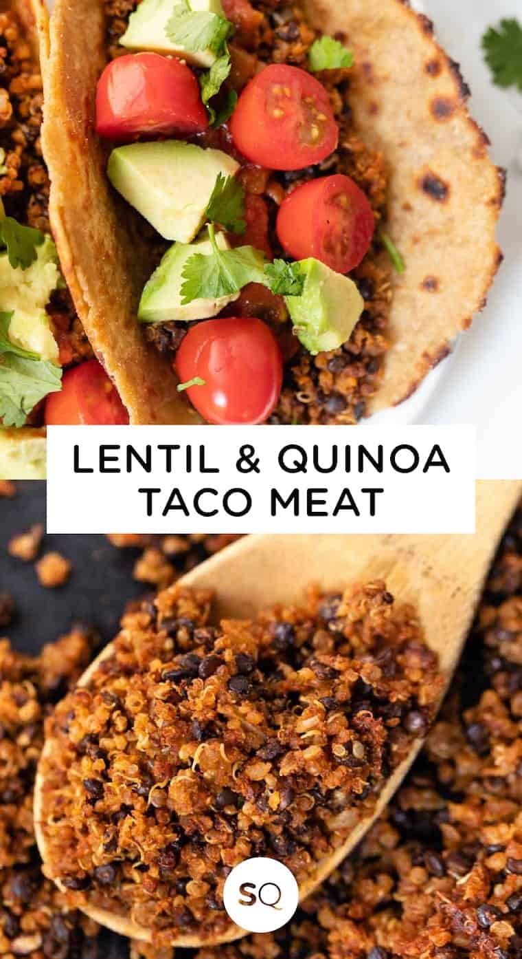 Vegan Quinoa & Lentil Taco Meat - Simply Quinoa