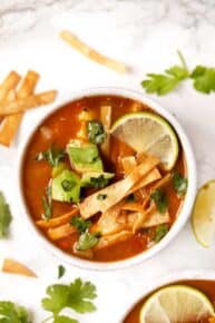 Vegan Tortilla Soup