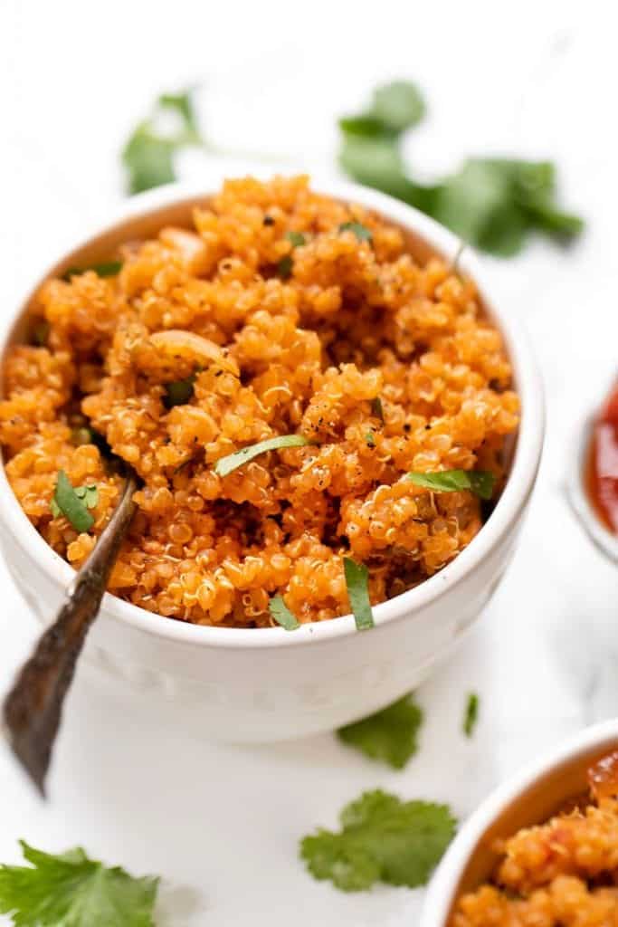 Easy Spanish Quinoa Recipe 5 Ingredients & GF Simply Quinoa