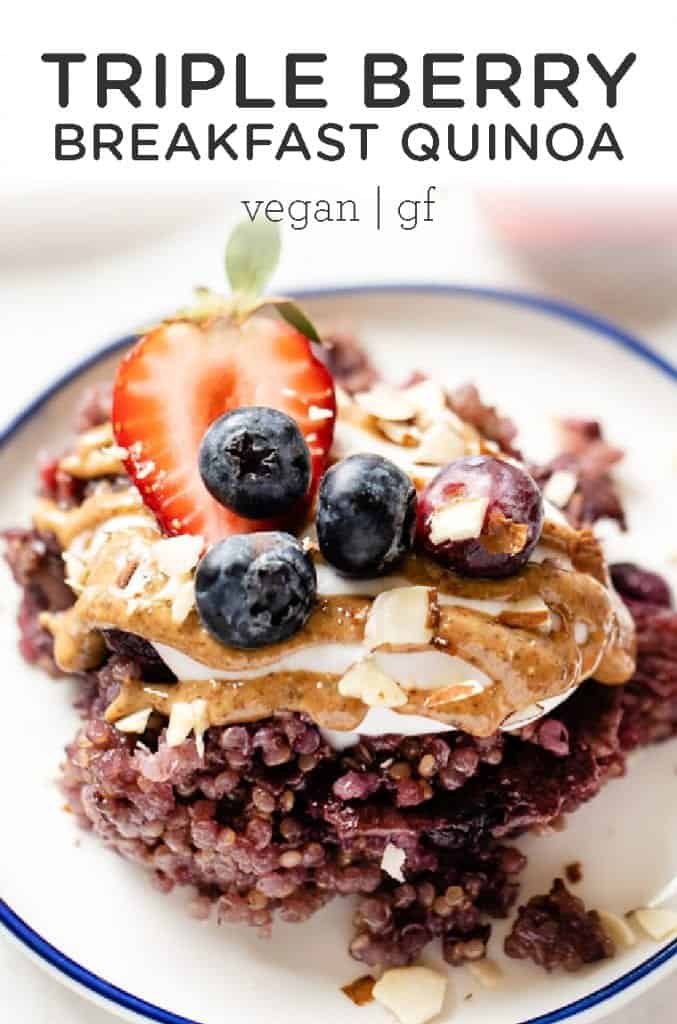 Triple Berry Baked Breakfast Quinoa