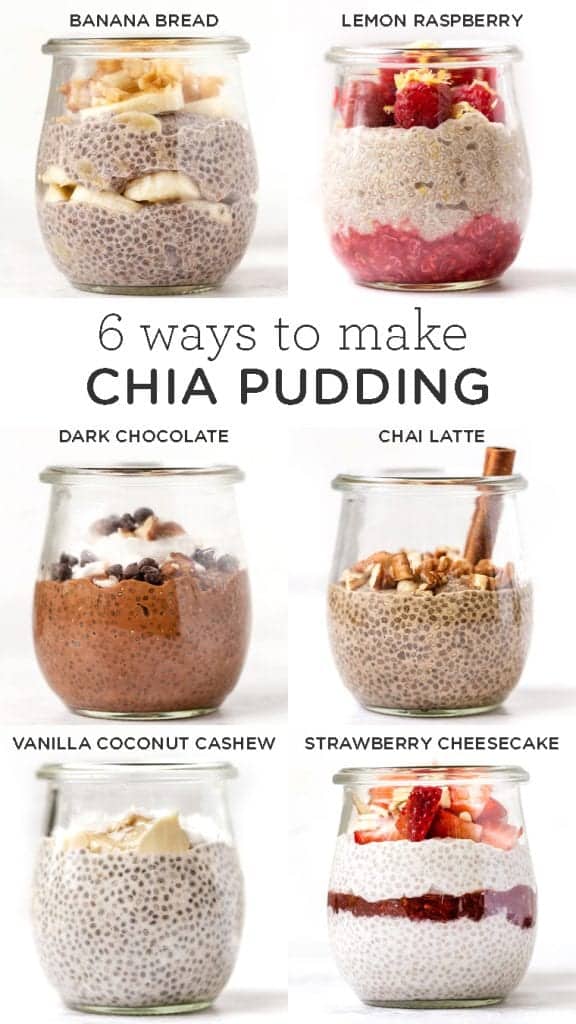 6 ways to make chia pudding