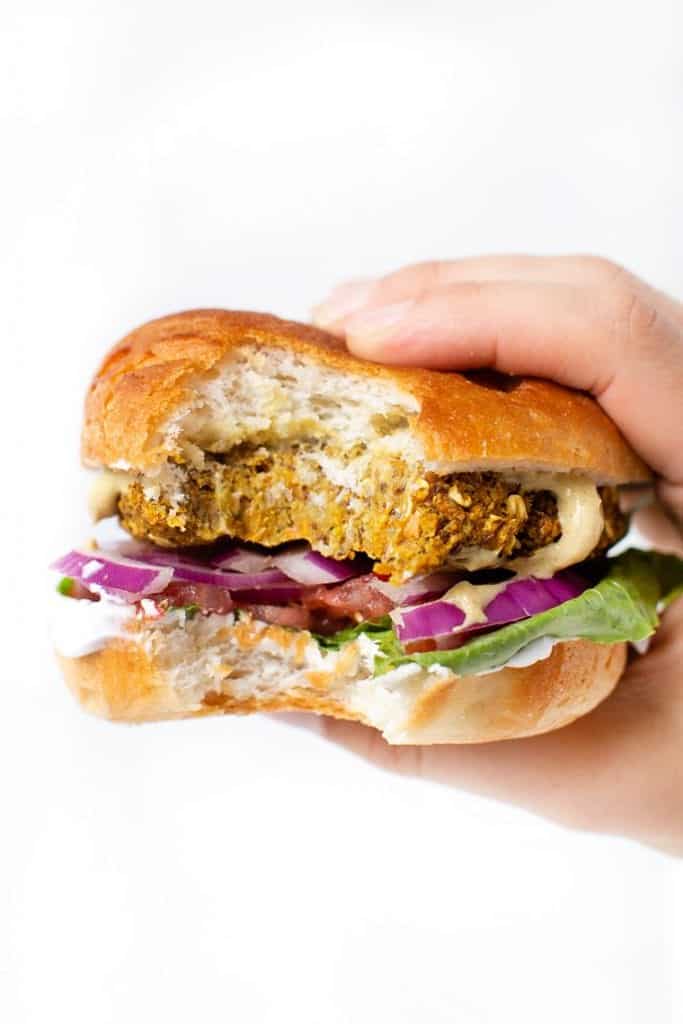 Vegan Carrot Burgers with Chickpeas