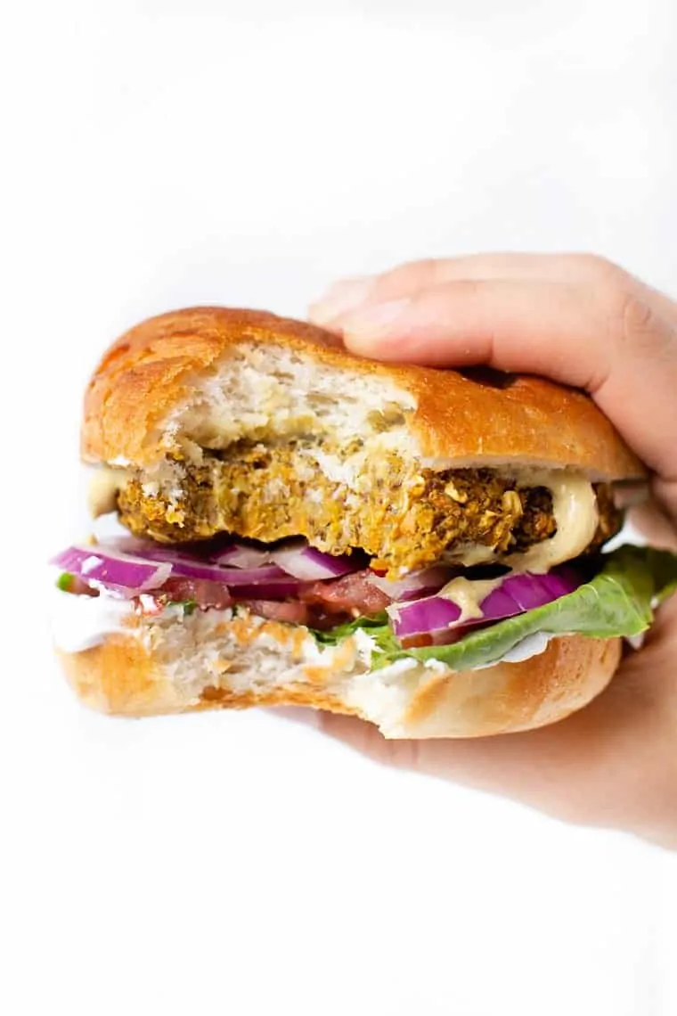Vegan Carrot Burgers with Chickpeas