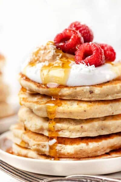 Fluffy Gluten-Free Pancakes with Coconut