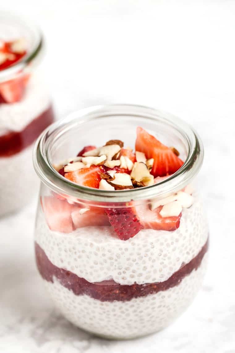 Strawberry Cheesecake Chia Pudding Recipe