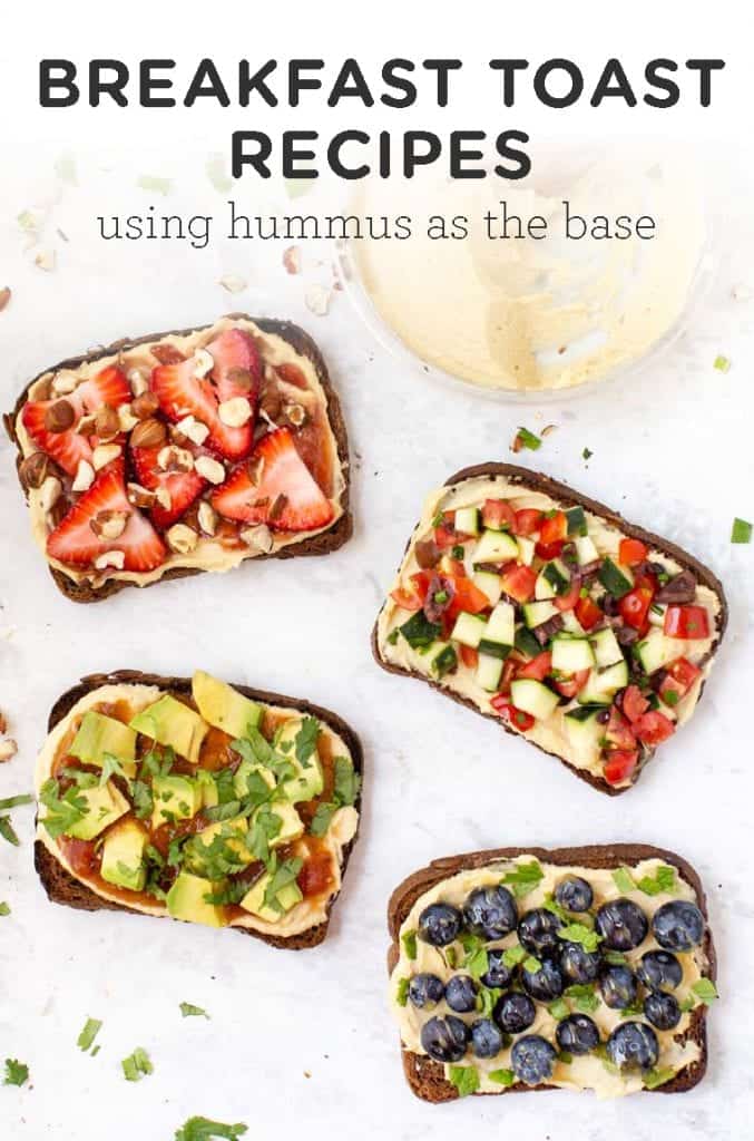 4 Hummus Toast Breakfast Recipes