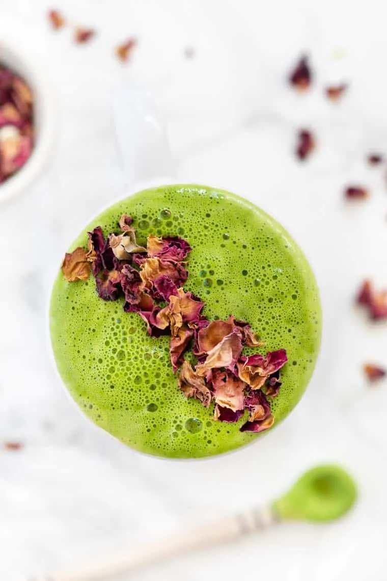 Rose Matcha Latte