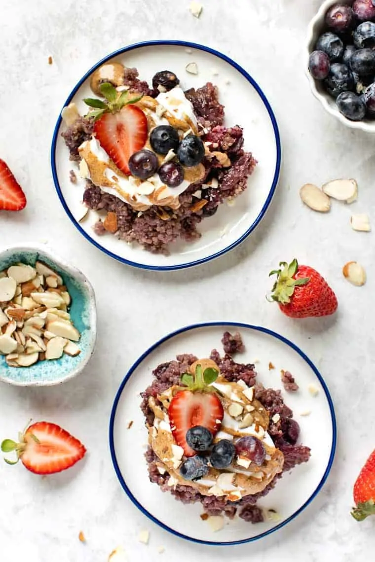 Vegan Quinoa Bake with Berries