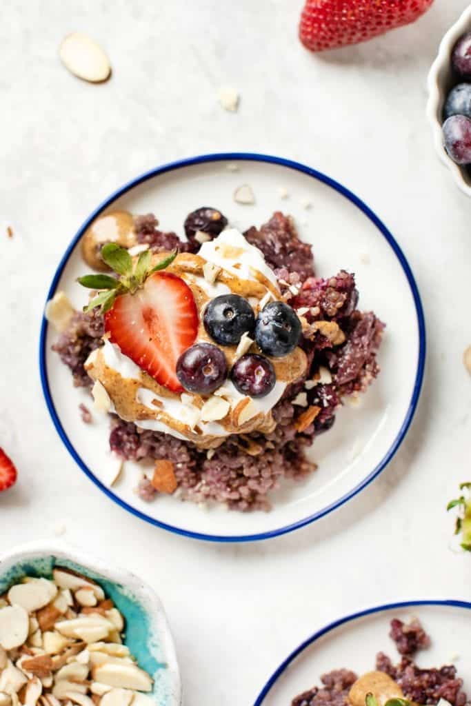 Triple Berry Quinoa Breakfast Bake Vegan & GlutenFree Simply Quinoa