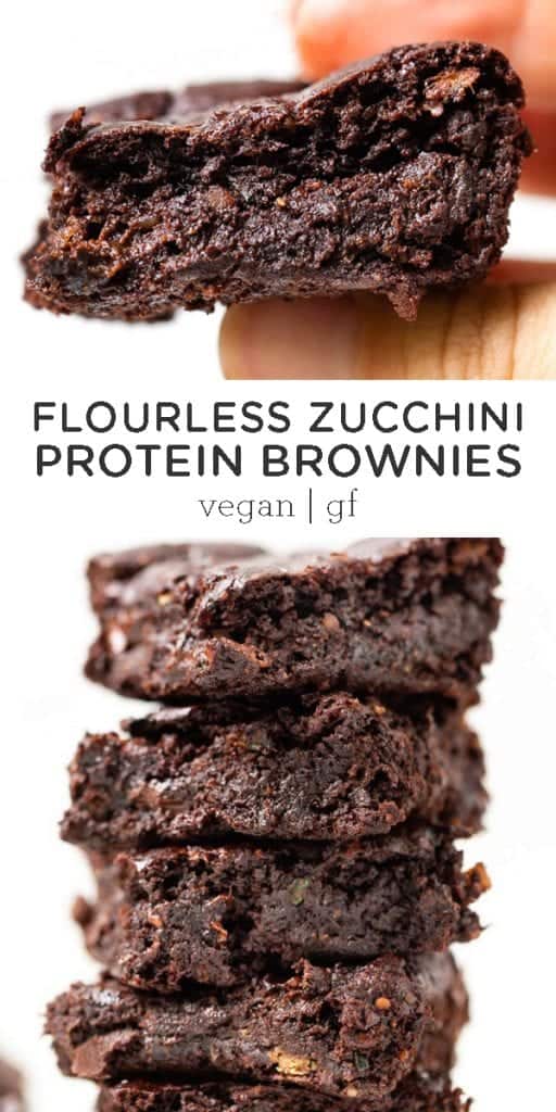 Flourless Zucchini Protein Brownies
