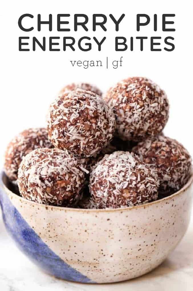 no-bake Cherry Pie Energy Balls 