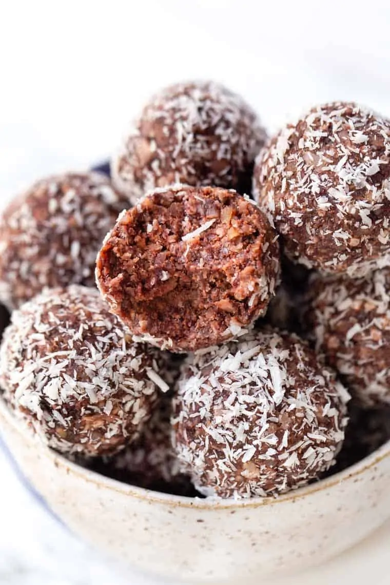 No Bake Energy Balls with Cherry