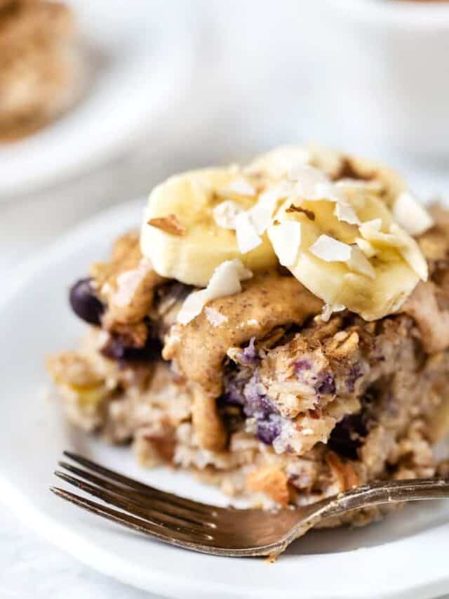 Blueberry Banana Protein Baked Oatmeal Simply Quinoa