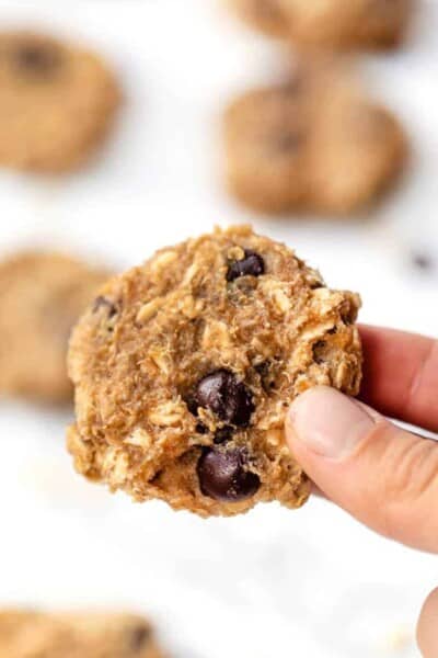 Healthy Banana Oatmeal Chocolate Chip Cookies