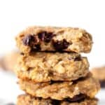 Healthy Banana Oatmeal Chocolate Chip Cookies