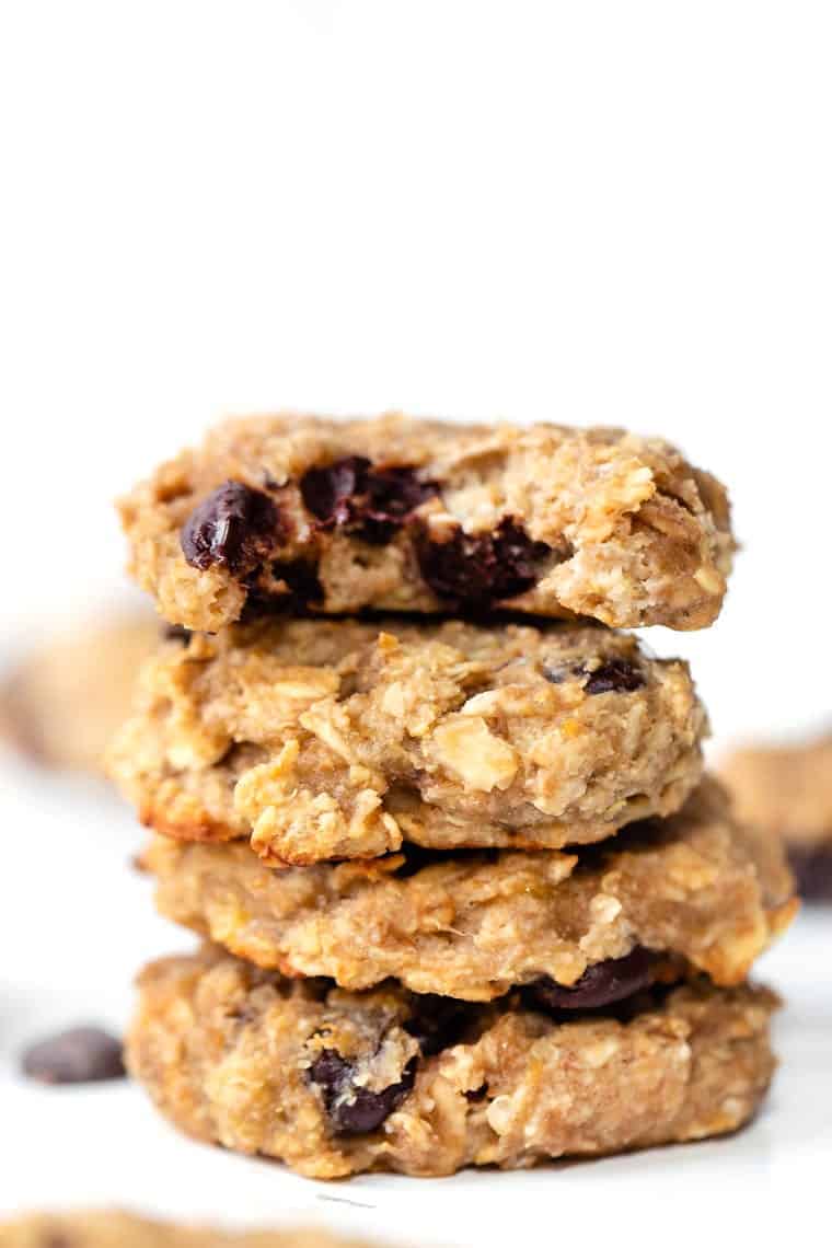 Super Healthy Oatmeal Chocolate Chip Cookies