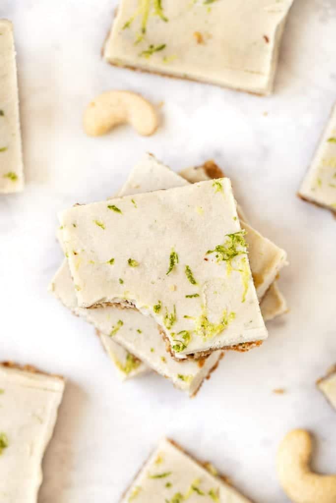 Healthy Key Lime Pie Bars