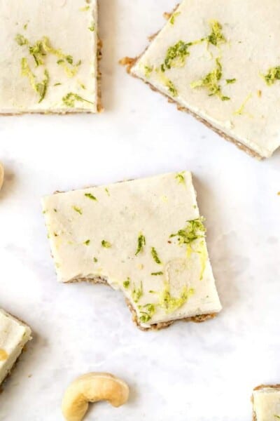 Healthy Key Lime Pie Bars