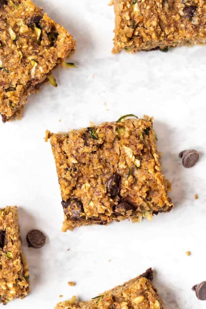 Zucchini Breakfast Bars with Quinoa