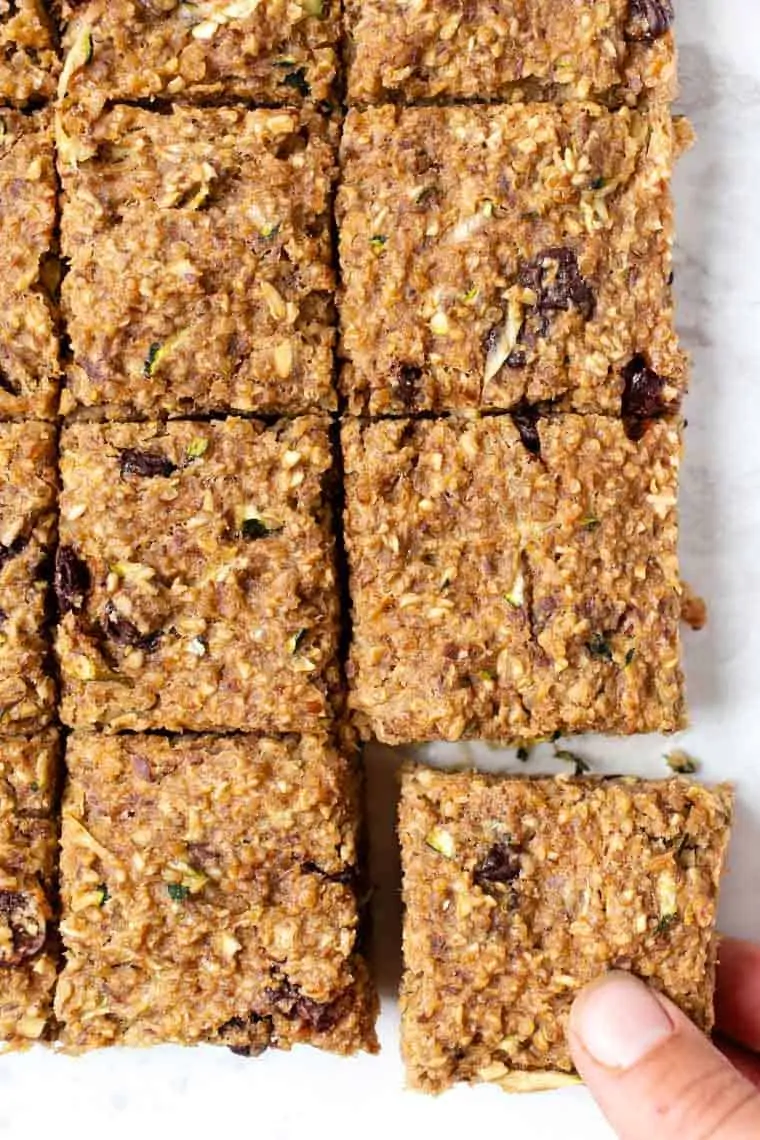 Zucchini Breakfast Bars with Quinoa