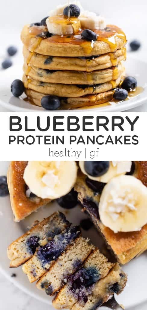 Best Healthy Blueberry Protein Pancakes