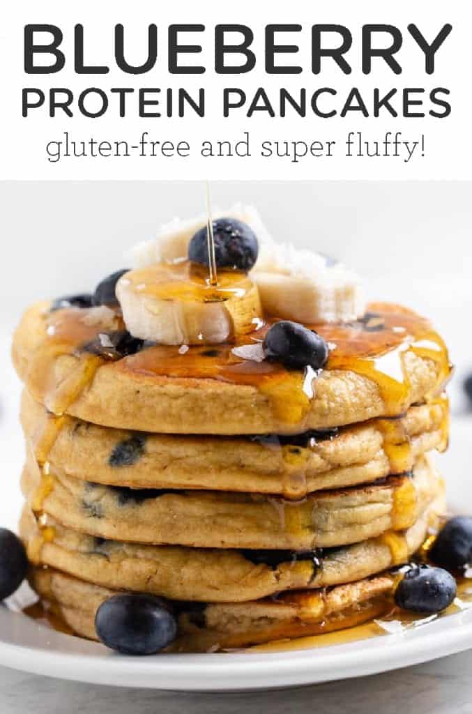 Best Healthy Blueberry Protein Pancakes