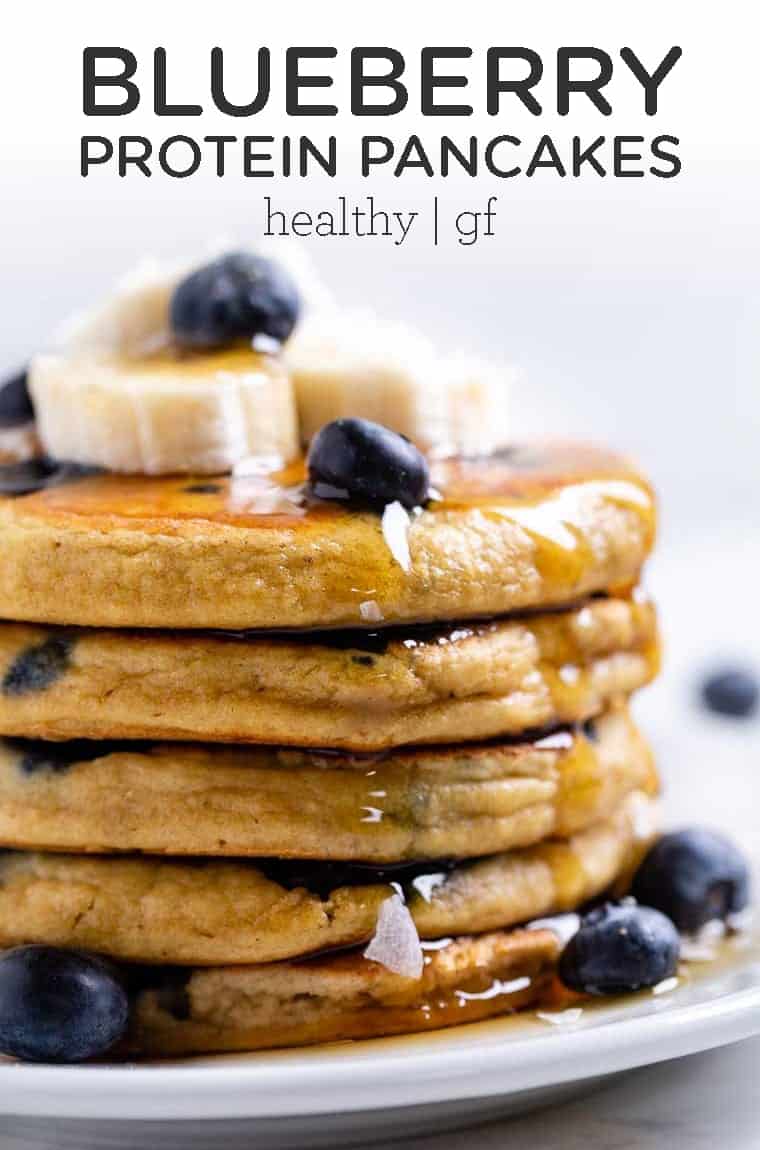 Best Healthy Blueberry Protein Pancakes
