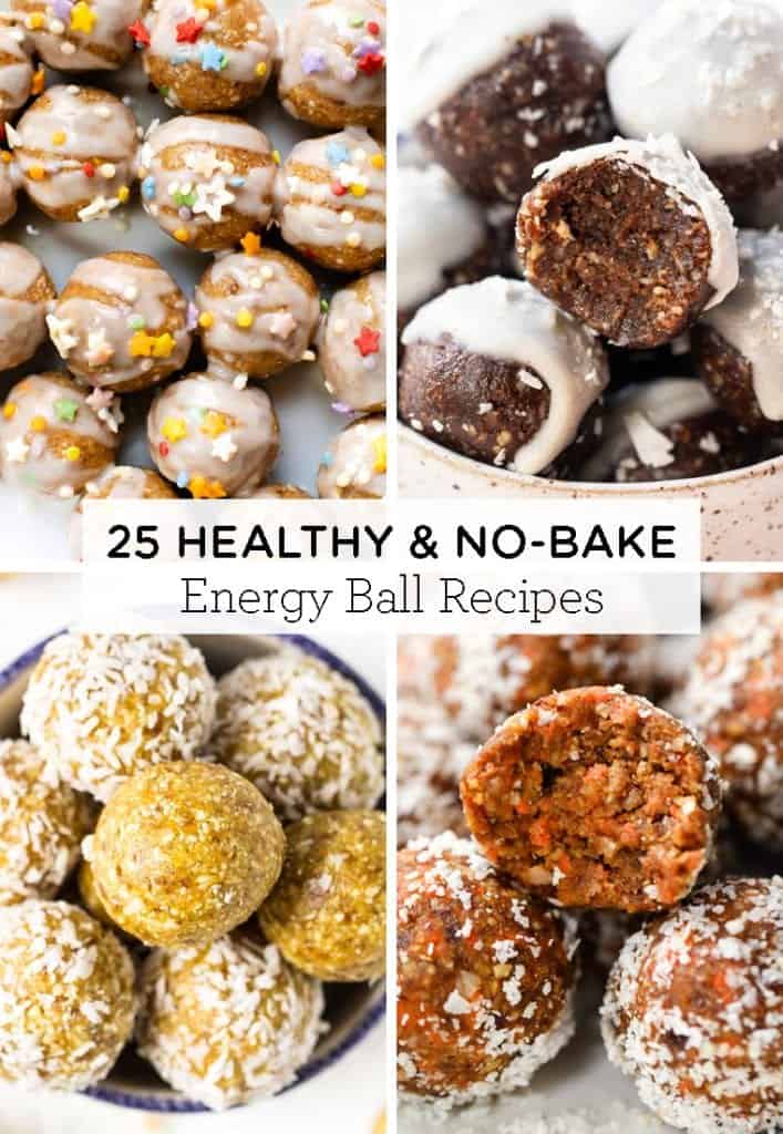 25 healthy & no bake Energy Balls recipes