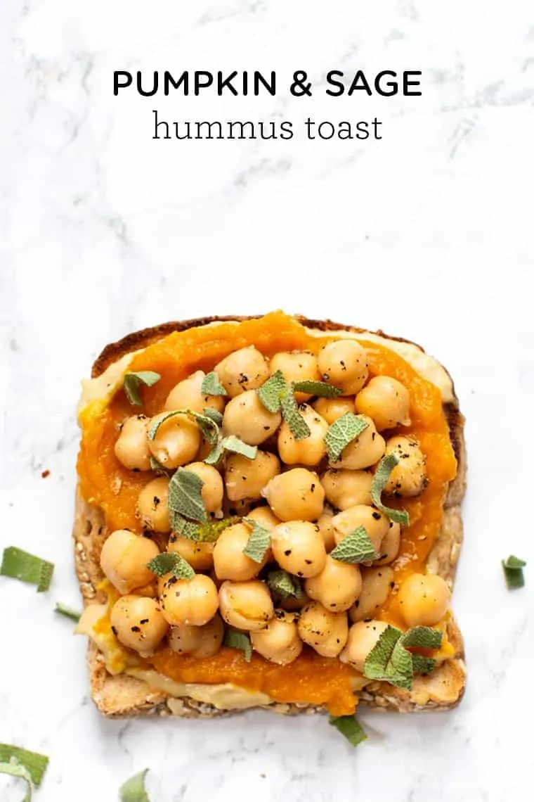 Pumpkin Hummus Toast Recipe