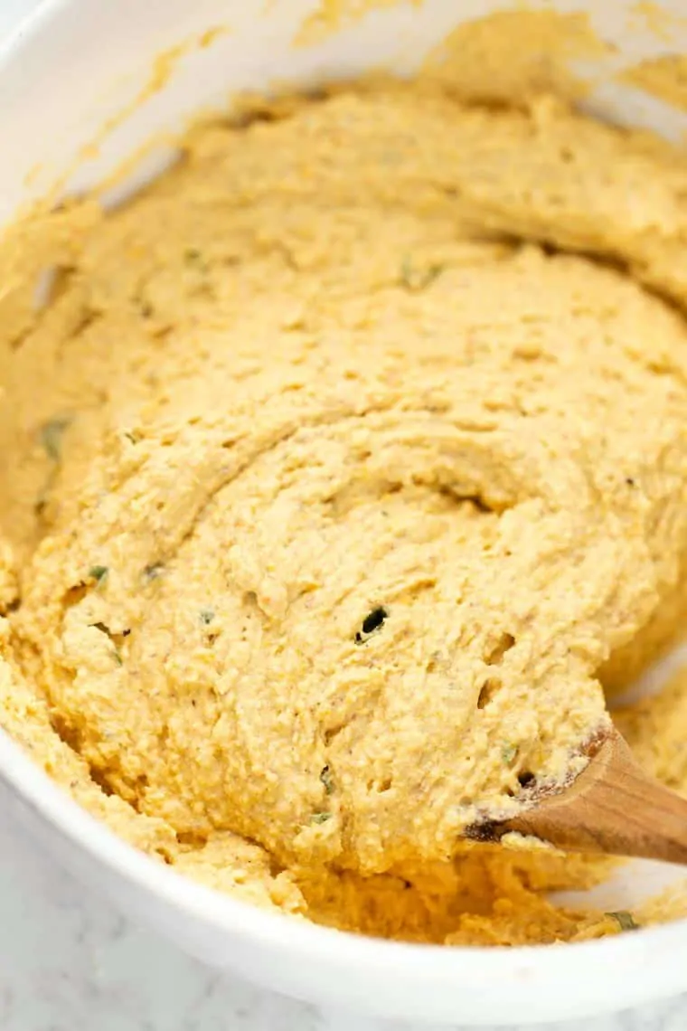 Batter for butternut squash cornbread