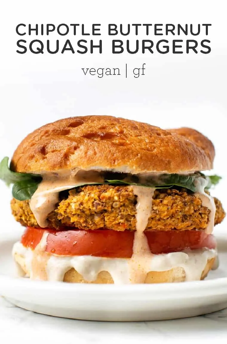 healthy butternut squash white bean burgers