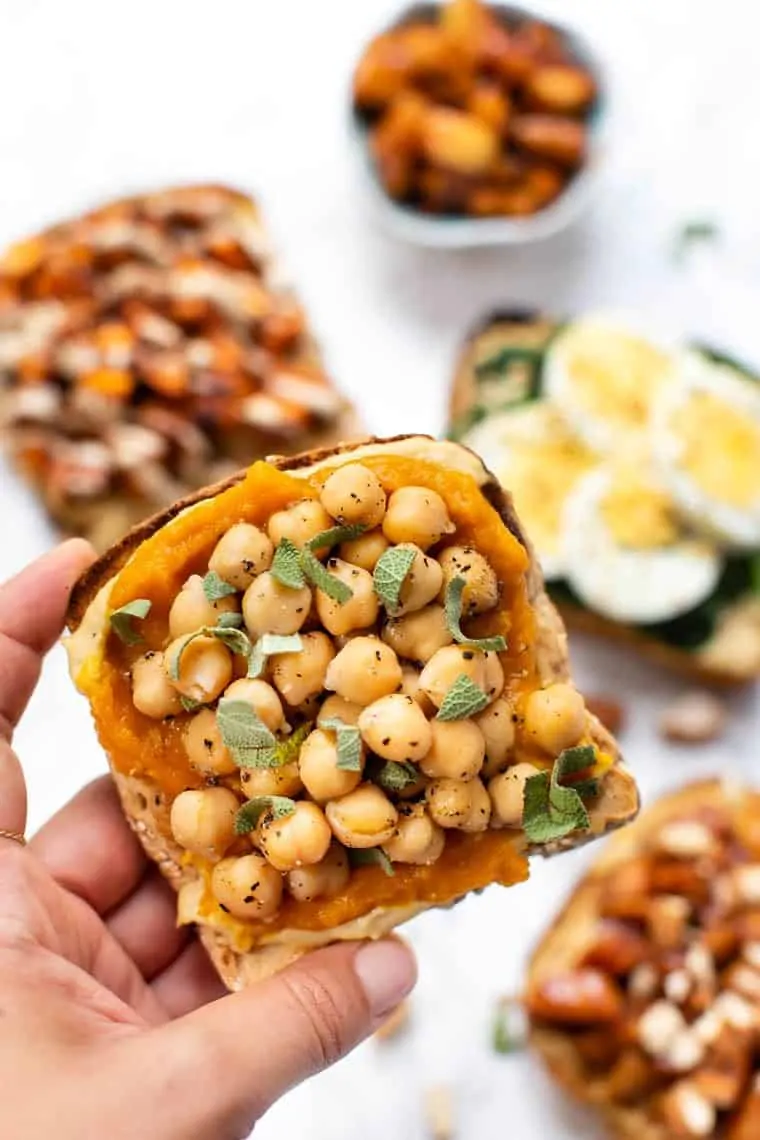 Healthy Savory Breakfast Toasts