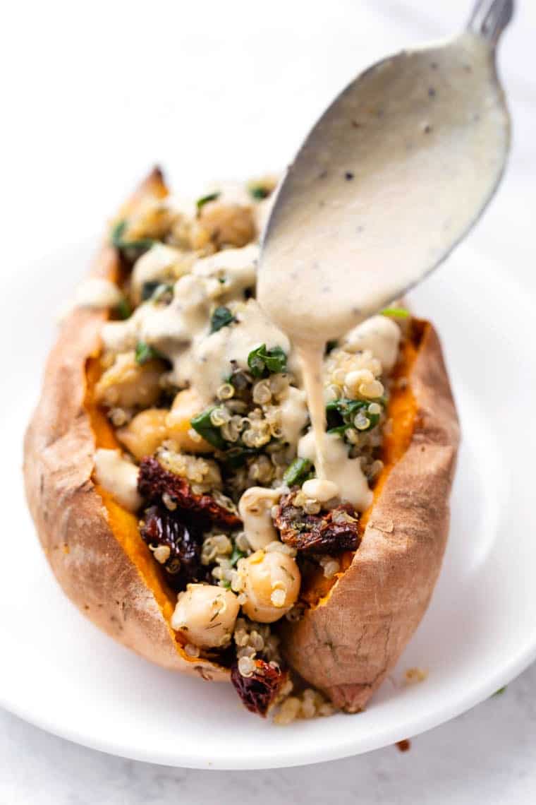 Sweet Potatoes with Tahini