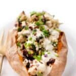 Mediterranean Stuffed Sweet Potatoes