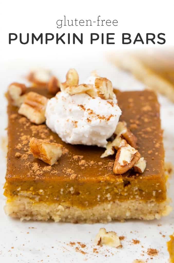 Gluten-Free Pumpkin Pie Bars