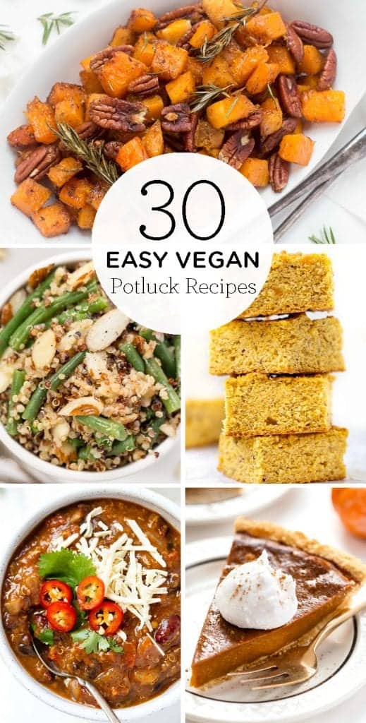 30 quick & easy vegan potluck recipes