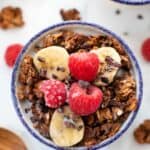 Almond Butter Granola with Chocolate