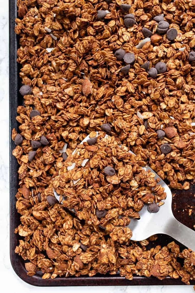 Chocolate Oil Free Granola Recipe