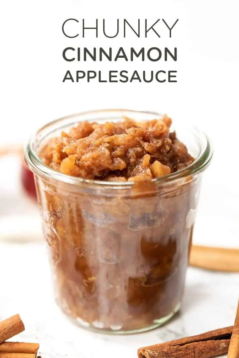 Homemade Cinnamon Applesauce