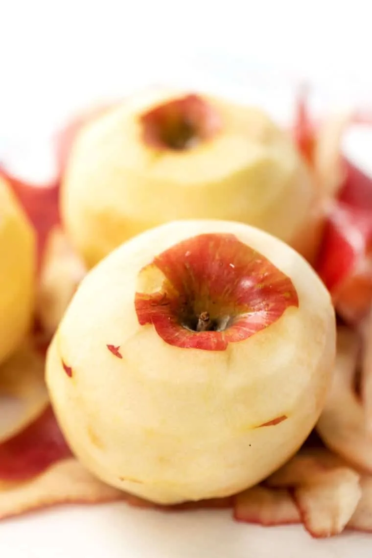 Peeled Apples for Applesauce