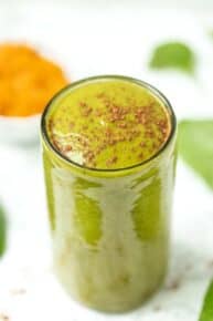 Healthy Pumpkin Pie Green Smoothie