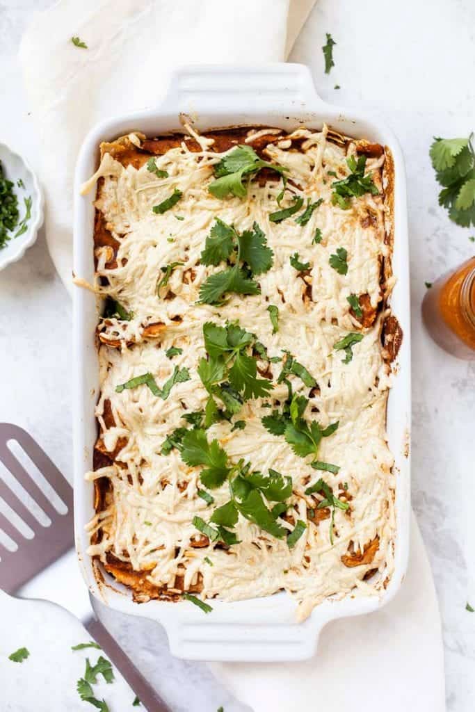 Easy Vegan Black Bean Enchiladas l Simply Quinoa