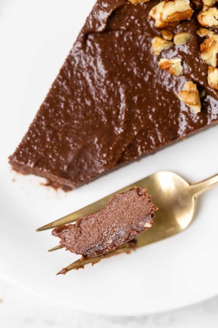 Bite of Vegan Chocolate Tart Filling